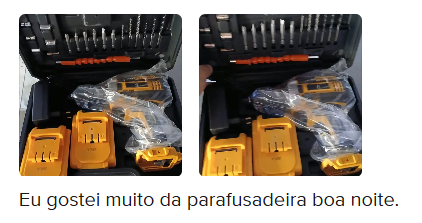 Avaliação de cliente